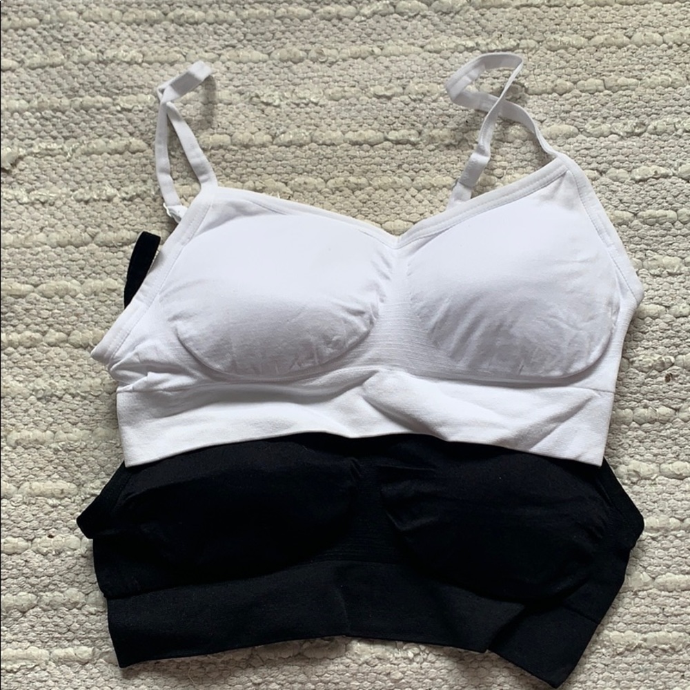Black and White padded bra